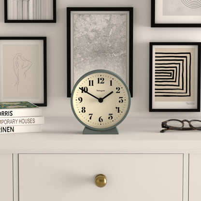 Newgate Theatre Mantel Clock Asparagus Green