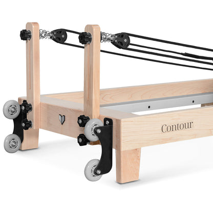 Lifespan Fitness Contour 2 Folding Wood Pilates Reformer Set