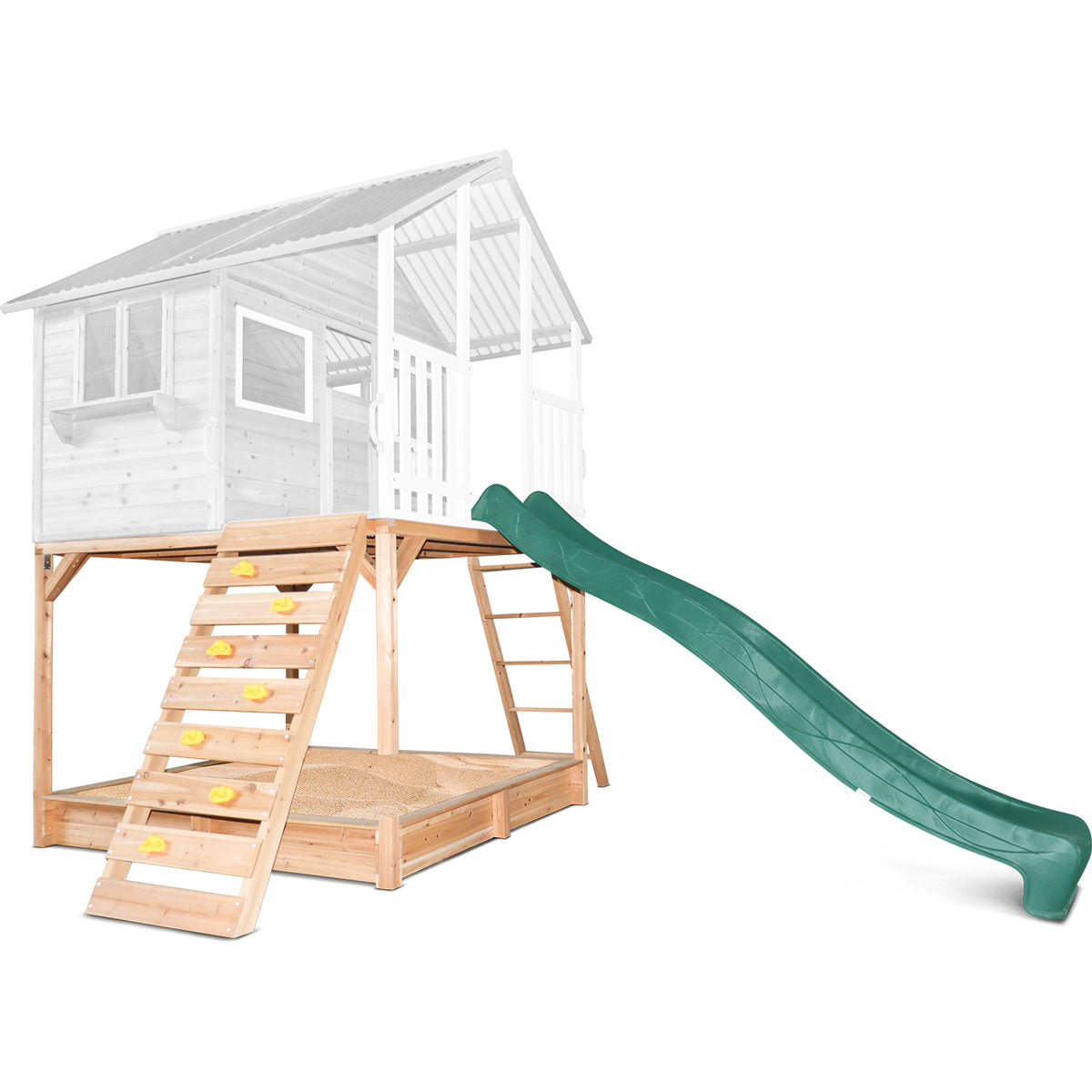 Lifespan Kids Elevation Kit and Green Slide to suit Winchester Cubby House Only