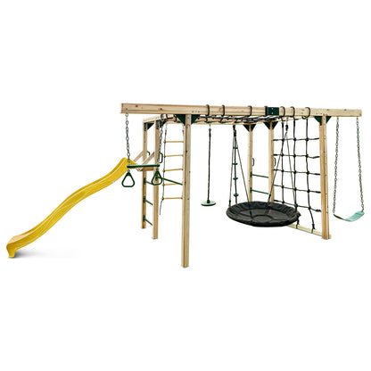 Lifespan Kids Orangutan Climbing Cube Jungle Gym Play Centre + Yellow Slide