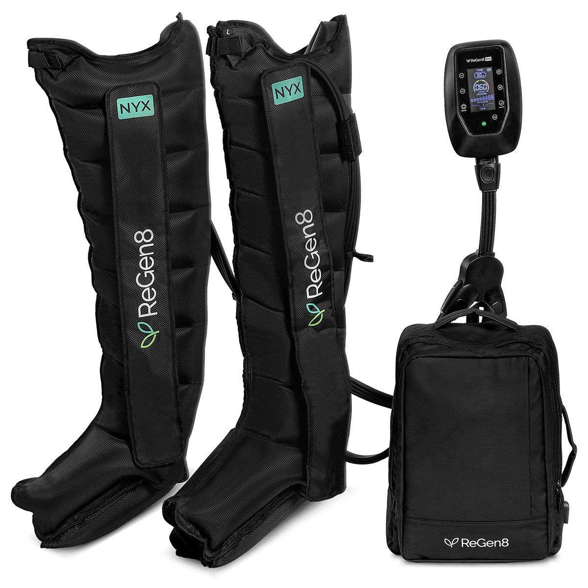 Regen8 Nyx 8-Chamber Compression Recovery Boots (Medium, 160-175cm)