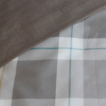 Ardor 250TC Chester Plaid Cotton Sateen Quilt Cover Set King