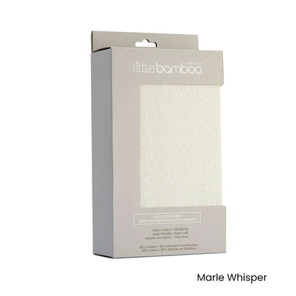 Little Bamboo Jersey Fitted Sheet Cot Size Marle Whisper