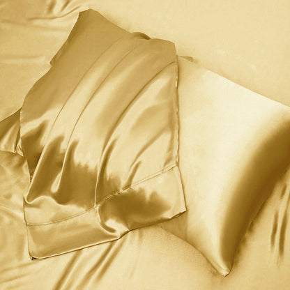 Ramesses Casablanca Satin Fitted Sheet Combo Set Gold King