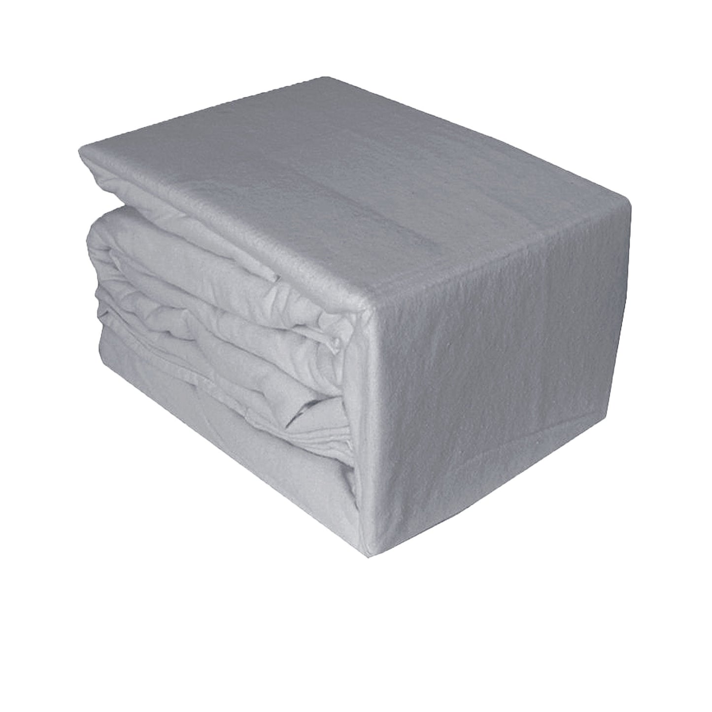 Ramesses Egyptian Cotton Flannel Sheet Set Silver Single