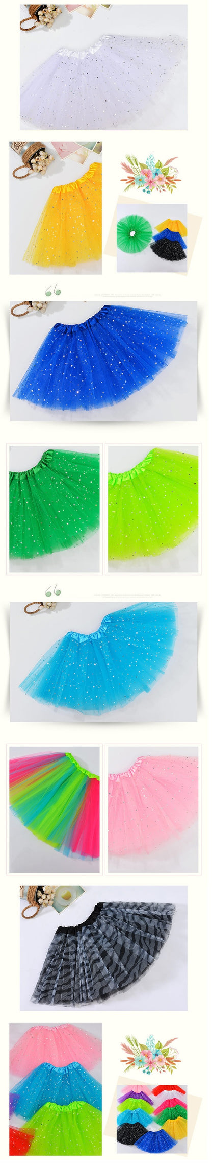 Sequin Tulle Tutu Skirt Ballet Kids Princess Dressup Party Baby Girls Dance Wear, Yellow, Adults