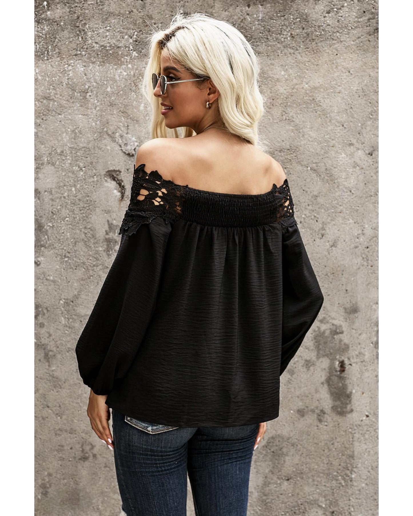 Azura Exchange Lace Off The Shoulder Top - 2XL