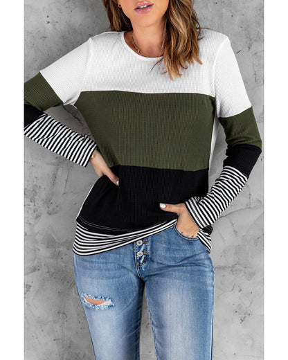 Azura Exchange Colorblock Stripes Top - 2XL