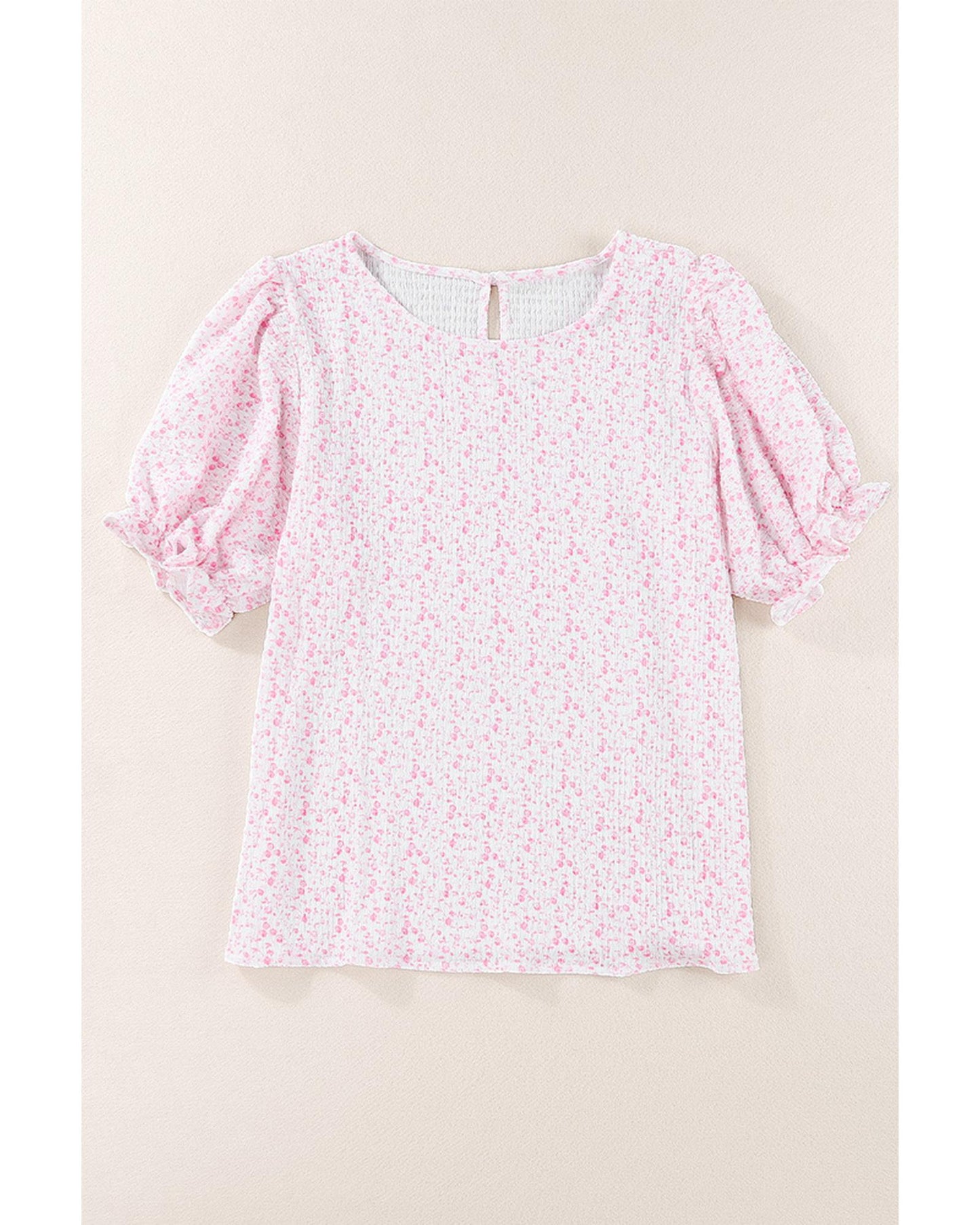 Azura Exchange Smocked Puff Sleeve Blouse - 2XL