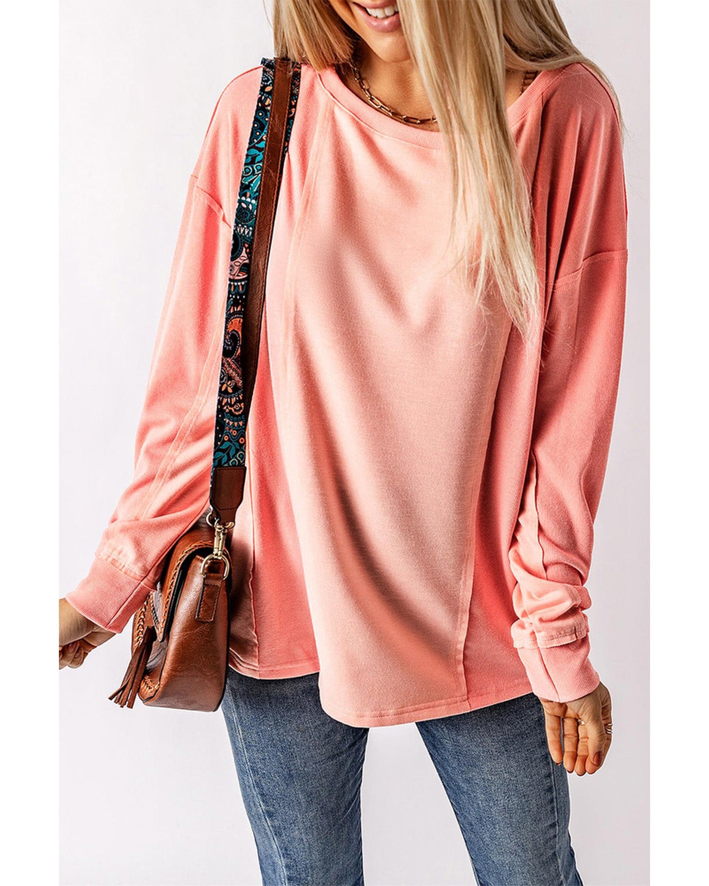 Azura Exchange Patchwork Long Sleeve Top - 2XL