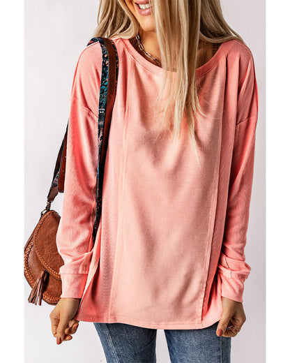 Azura Exchange Patchwork Long Sleeve Top - L