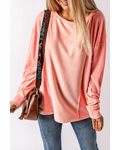 Azura Exchange Patchwork Long Sleeve Top - M