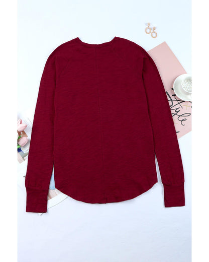 Azura Exchange Crew Neck Long Sleeve Top - L