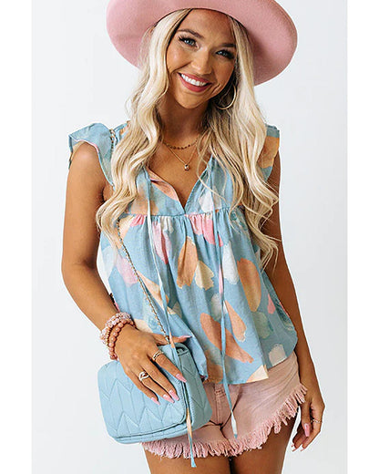 Azura Exchange Ruffled Cap Sleeve Shift Top - XL