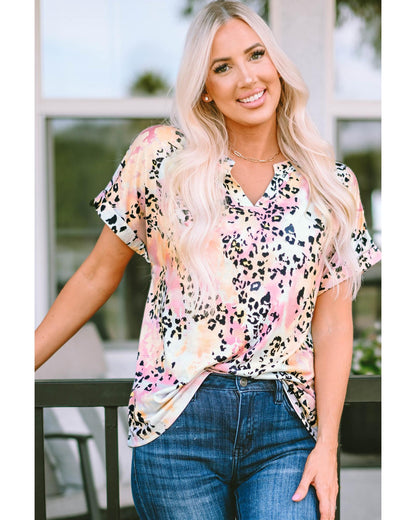 Azura Exchange Notch V Neck Blouse - M