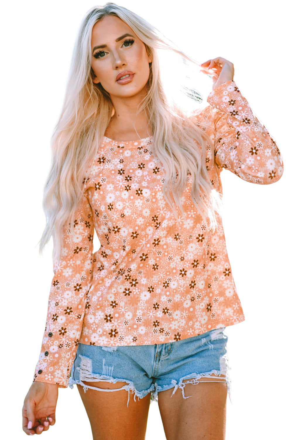 Azura Exchange Knit Long Sleeve Top - M