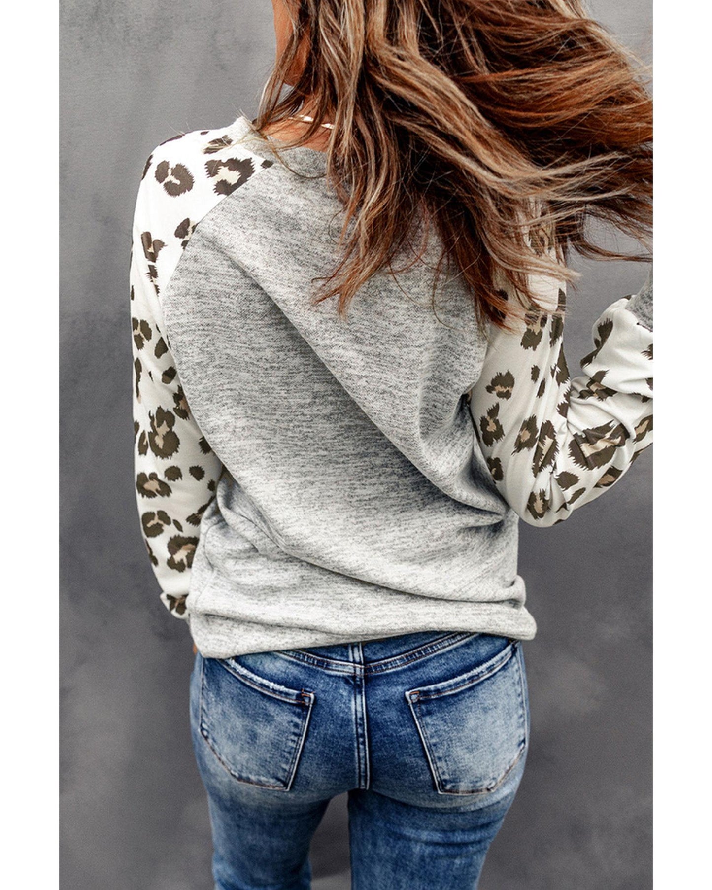 Azura Exchange Leopard Print Long Sleeve Top - L