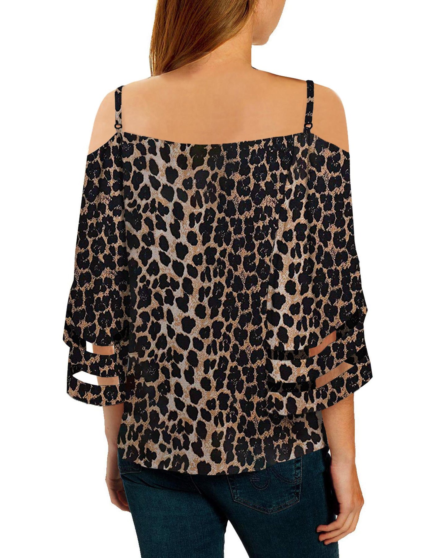 Azura Exchange Cold Shoulder Blouse - S