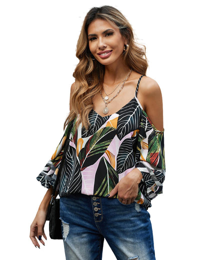 Azura Exchange Cold Shoulder Blouse - 2XL