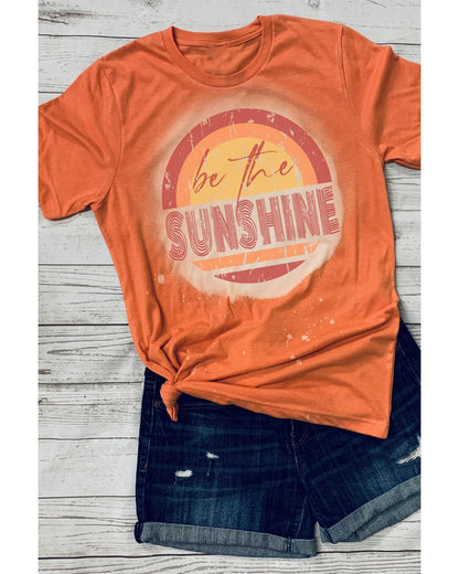 Azura Exchange Graphic Print Crewneck T-Shirt - Be The Sunshine - S