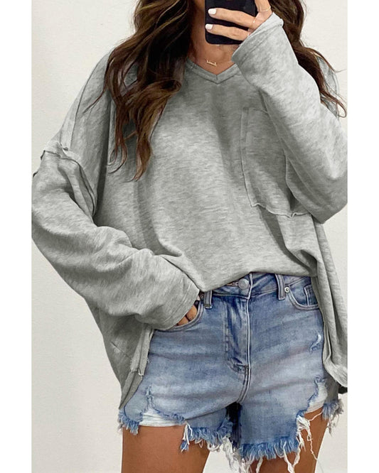 Azura Exchange Oversized Drop Sleeve Top - M