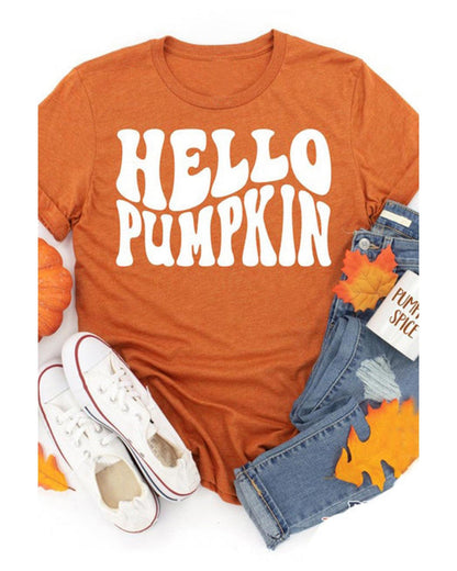 Azura Exchange Pumpkin Short Sleeve Tee - S