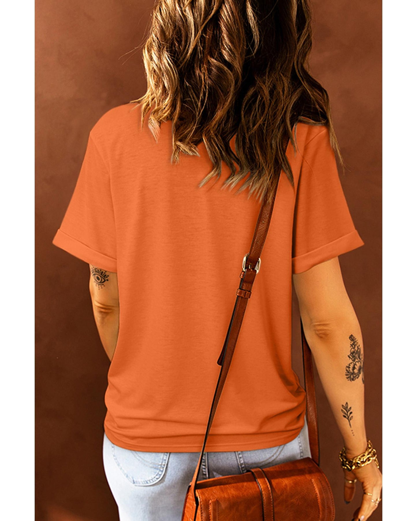 Azura Exchange Pumpkin Short Sleeve Tee - S