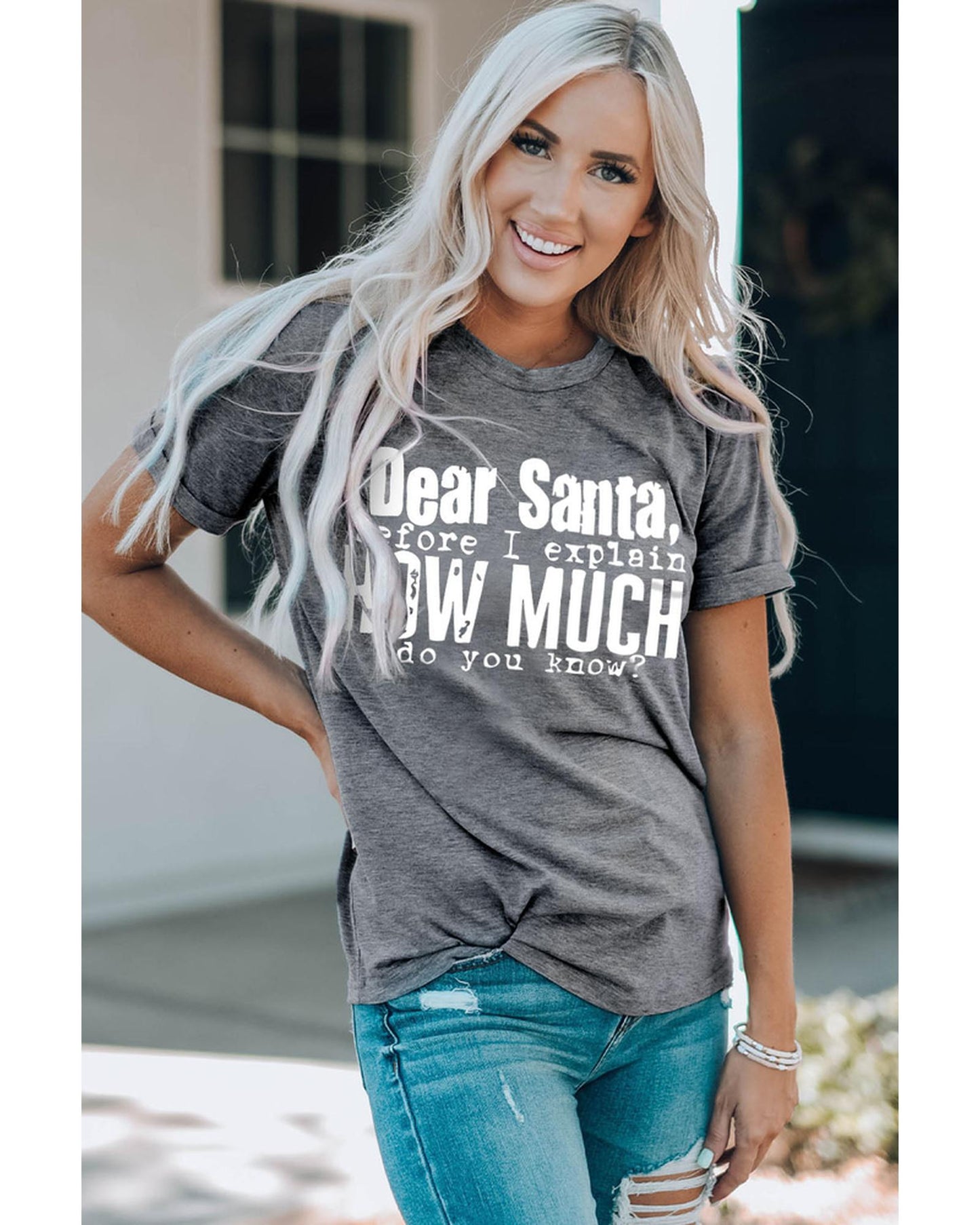 Azura Exchange Christmas Funny Saying Print T-Shirt - 2XL