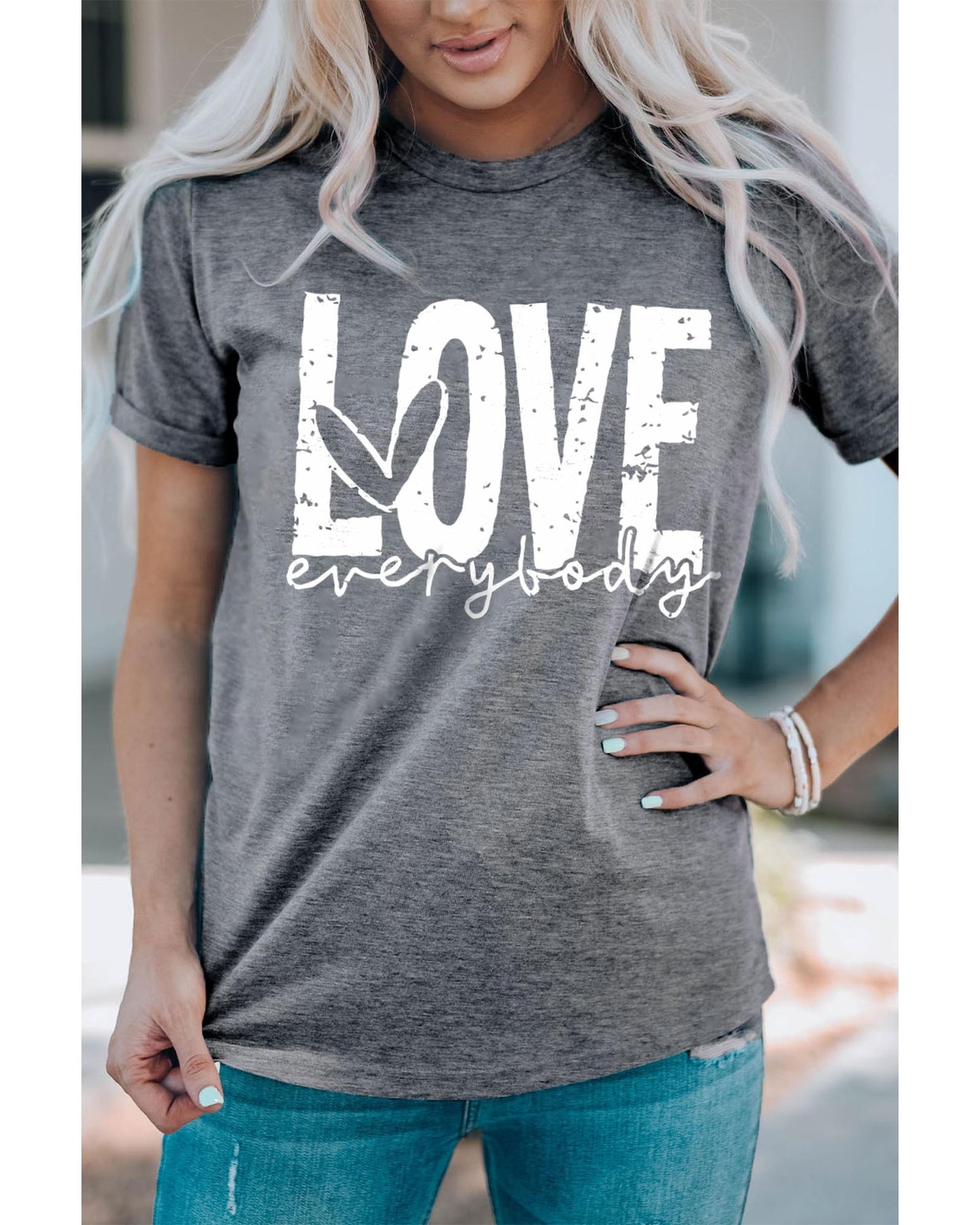 Azura Exchange LOVE everybody Graphic T-shirt - XL