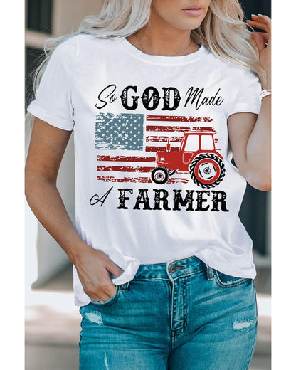 Azura Exchange Graphic Tee with a Farmer-inspired Design - XL