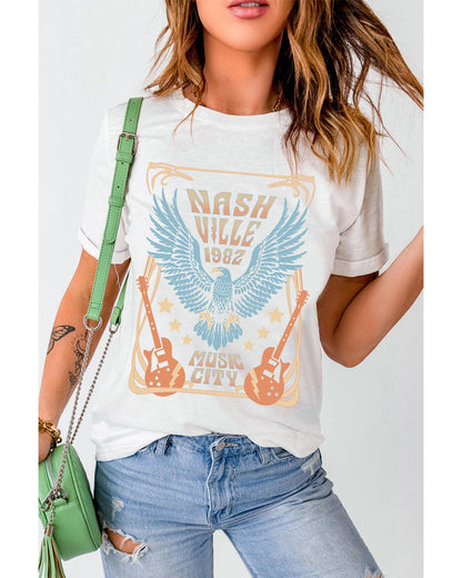 Azura Exchange Nashville 1982 Eagle Graphic Print T-Shirt - L