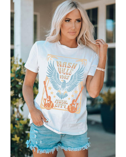 Azura Exchange Nashville 1982 Eagle Graphic Print T-Shirt - L