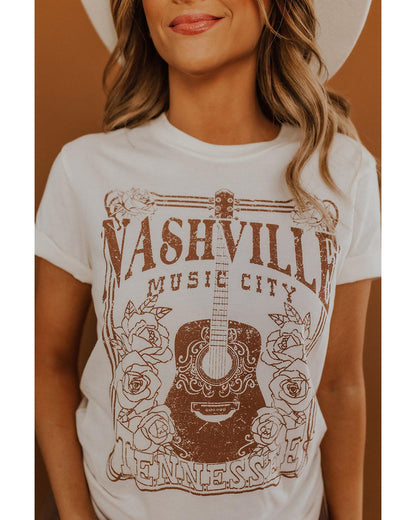 Azura Exchange Nashville Music City Graphic Tee - L