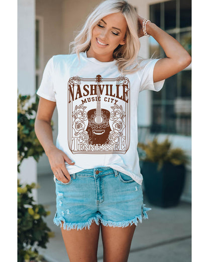 Azura Exchange Nashville Music City Graphic Tee - S