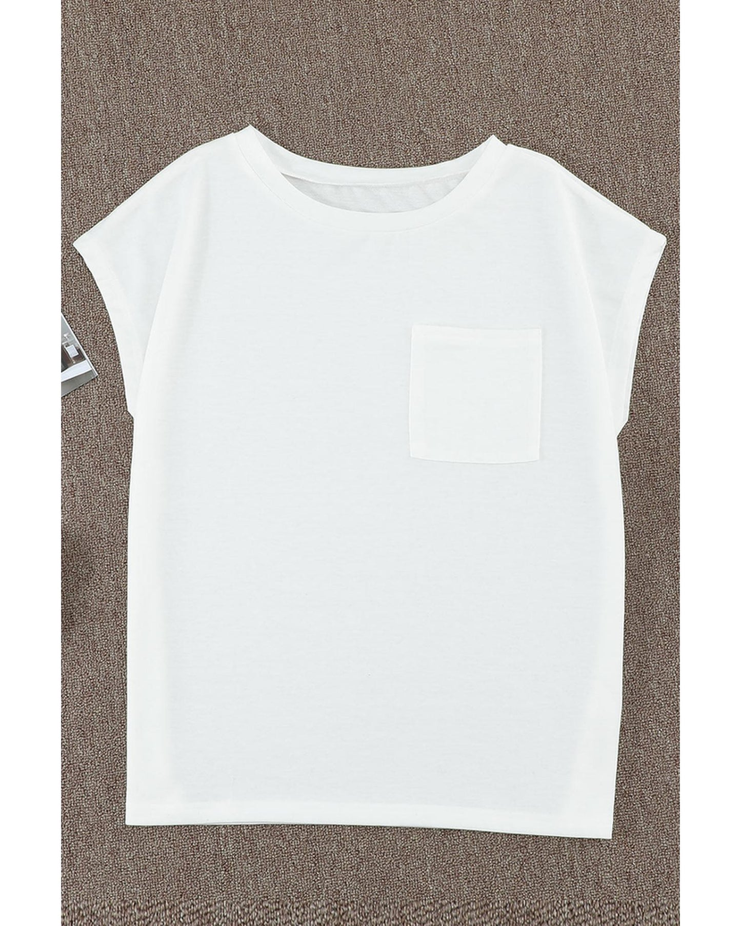 Azura Exchange Pocketed Tee with Side Slits - L