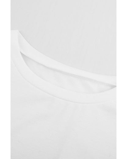 Azura Exchange Pocketed Tee with Side Slits - L