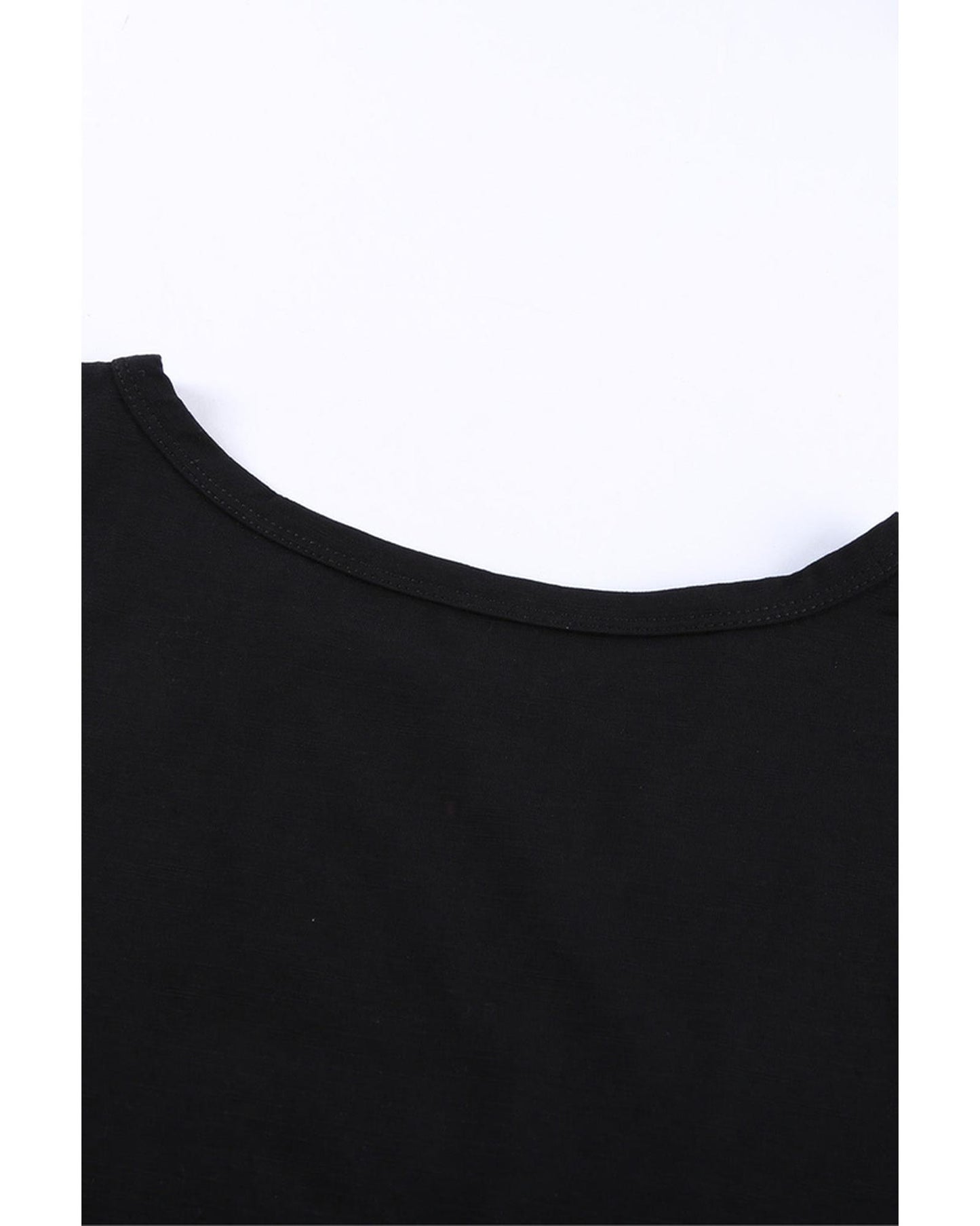 Azura Exchange Mixed Cotton Crew Neck T-Shirt with Holes - M