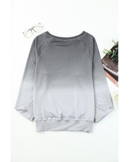 Azura Exchange Ombre Crewneck Long Sleeve Sweatshirt - S