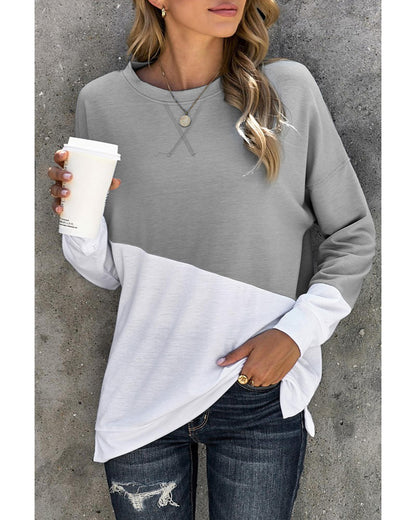 Azura Exchange Patchwork Dropped Shoulder Sweatshirt - 2XL