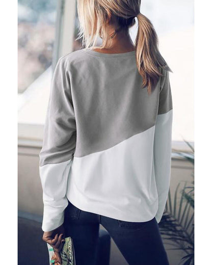 Azura Exchange Patchwork Dropped Shoulder Sweatshirt - L