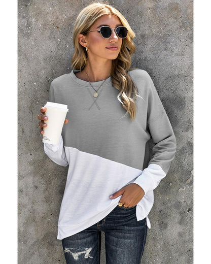 Azura Exchange Patchwork Dropped Shoulder Sweatshirt - S