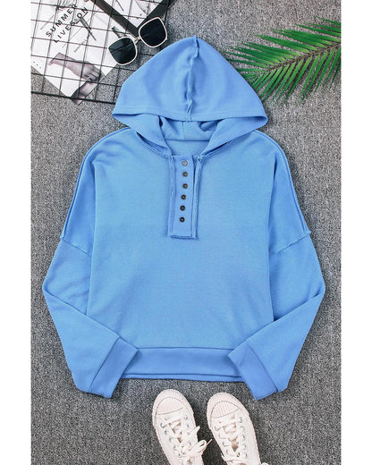 Azura Exchange Button Trim Hoodie - XL