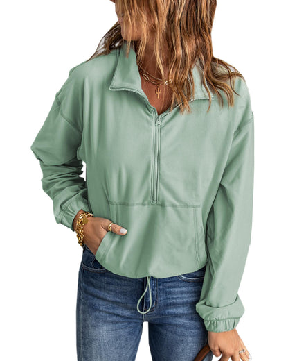 Azura Exchange Front Zip Pocket Sweatshirt - 2XL