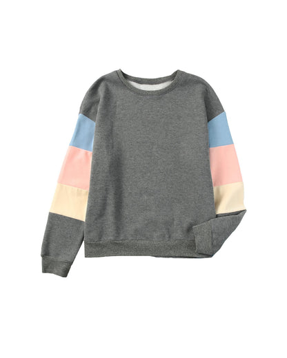 Azura Exchange Long Sleeve Colorblock Sweatshirt - S