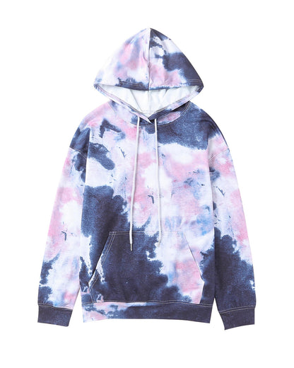 Azura Exchange Kangaroo Pocket Tie-dye Hoodie - M