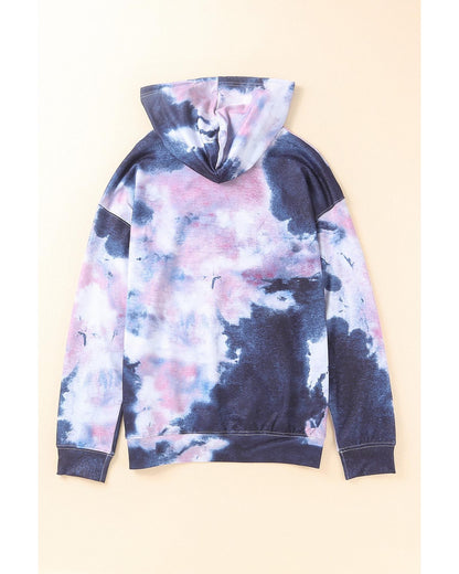 Azura Exchange Kangaroo Pocket Tie-dye Hoodie - M