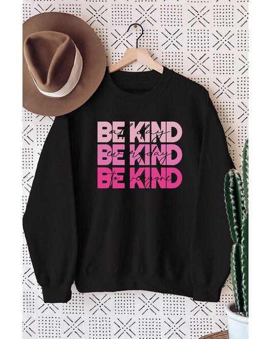 Azura Exchange BE KIND Letter Print Sweatshirt - 2XL