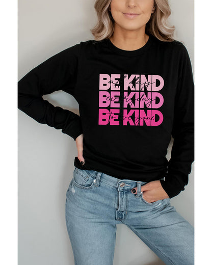 Azura Exchange BE KIND Letter Print Sweatshirt - 2XL