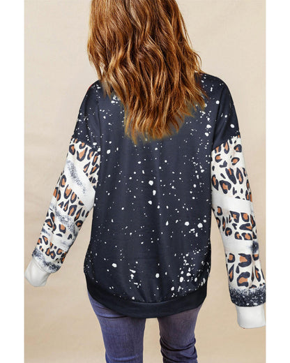 Azura Exchange Leopard Tie Dye Sweatshirt - 2XL