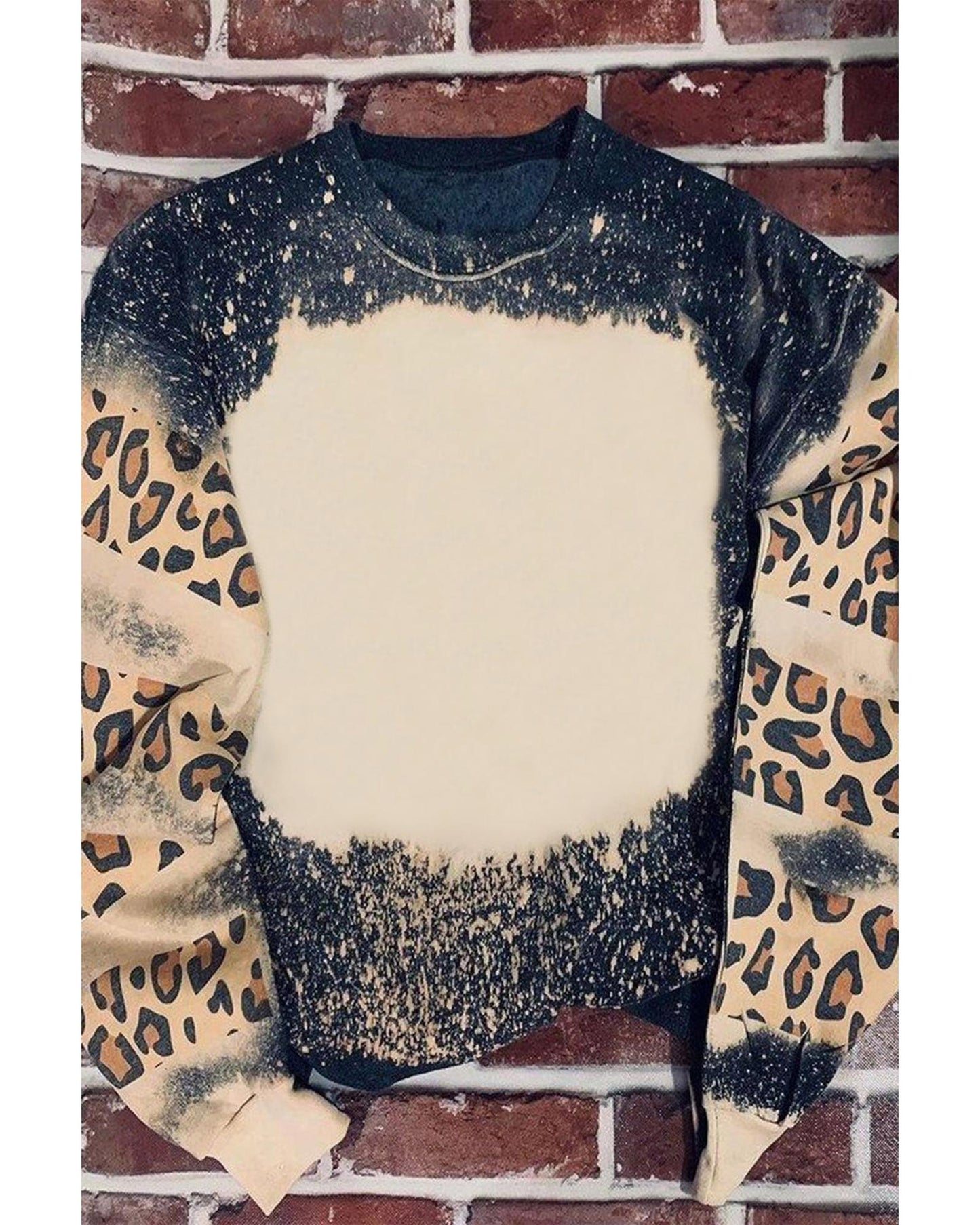 Azura Exchange Leopard Tie Dye Sweatshirt - M